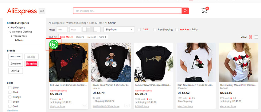 Import products from Aliexpress EPROLO